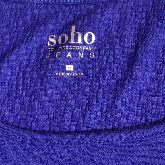 Soho Jeans Lace Pocket Tee XS - Picture 2 of 7